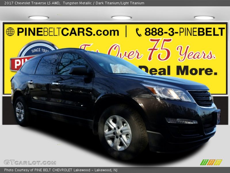 Tungsten Metallic / Dark Titanium/Light Titanium 2017 Chevrolet Traverse LS AWD