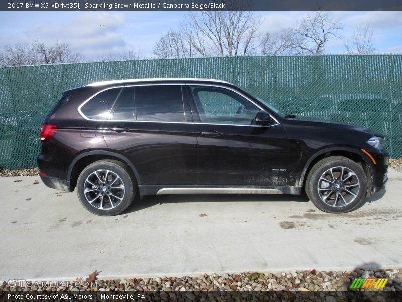 Sparkling Brown Metallic / Canberra Beige/Black 2017 BMW X5 xDrive35i