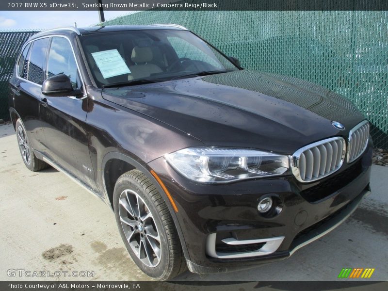 Sparkling Brown Metallic / Canberra Beige/Black 2017 BMW X5 xDrive35i