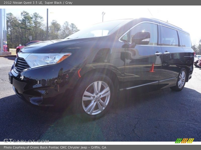 Super Black / Gray 2012 Nissan Quest 3.5 LE