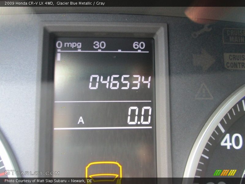 Glacier Blue Metallic / Gray 2009 Honda CR-V LX 4WD