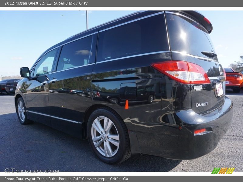 Super Black / Gray 2012 Nissan Quest 3.5 LE