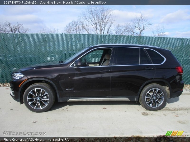 Sparkling Brown Metallic / Canberra Beige/Black 2017 BMW X5 xDrive35i