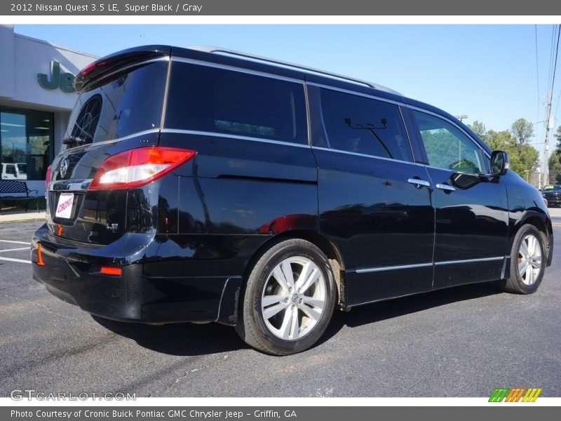 Super Black / Gray 2012 Nissan Quest 3.5 LE