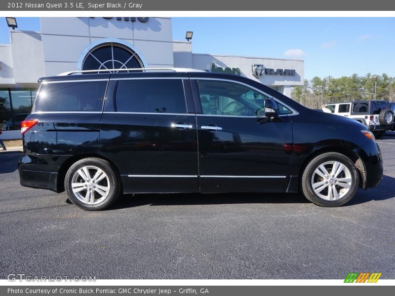 Super Black / Gray 2012 Nissan Quest 3.5 LE
