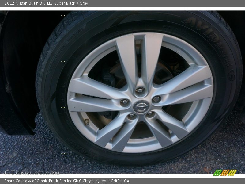 Super Black / Gray 2012 Nissan Quest 3.5 LE