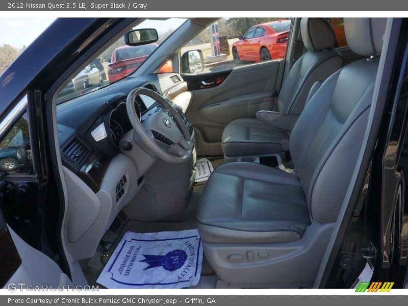 Super Black / Gray 2012 Nissan Quest 3.5 LE