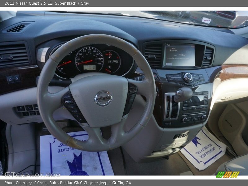 Super Black / Gray 2012 Nissan Quest 3.5 LE