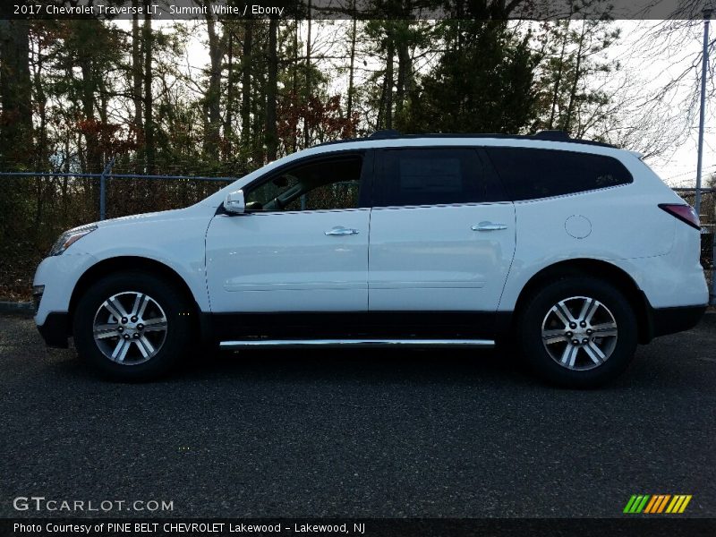 Summit White / Ebony 2017 Chevrolet Traverse LT