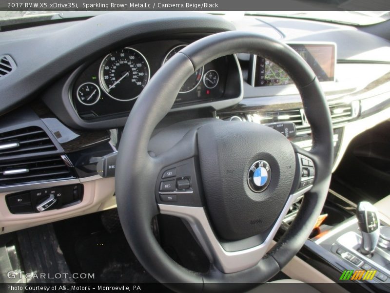 Sparkling Brown Metallic / Canberra Beige/Black 2017 BMW X5 xDrive35i