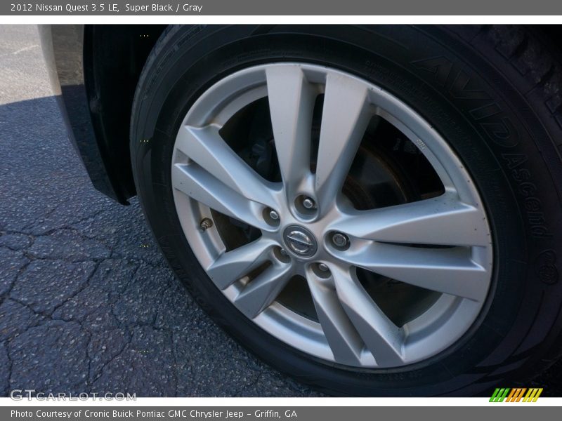 Super Black / Gray 2012 Nissan Quest 3.5 LE