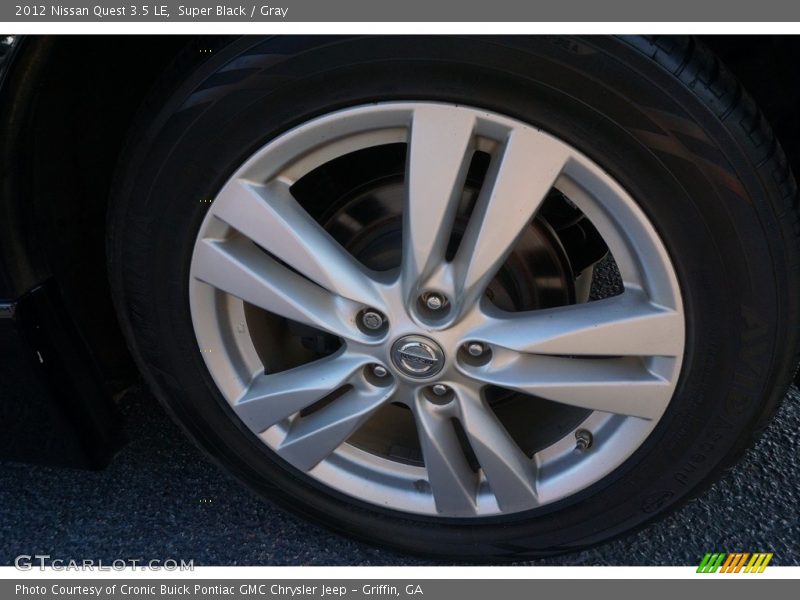 Super Black / Gray 2012 Nissan Quest 3.5 LE