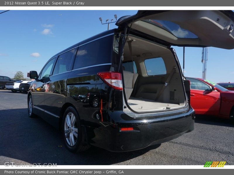 Super Black / Gray 2012 Nissan Quest 3.5 LE