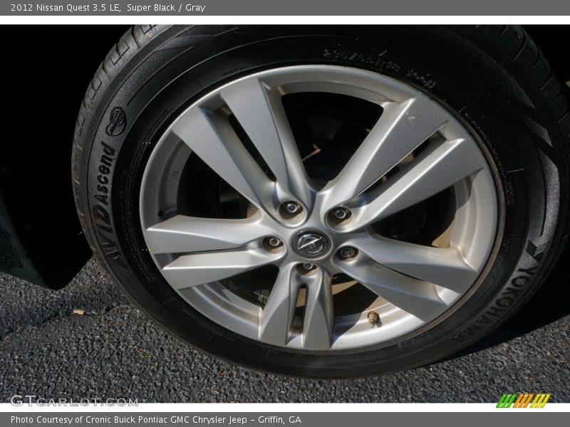 Super Black / Gray 2012 Nissan Quest 3.5 LE