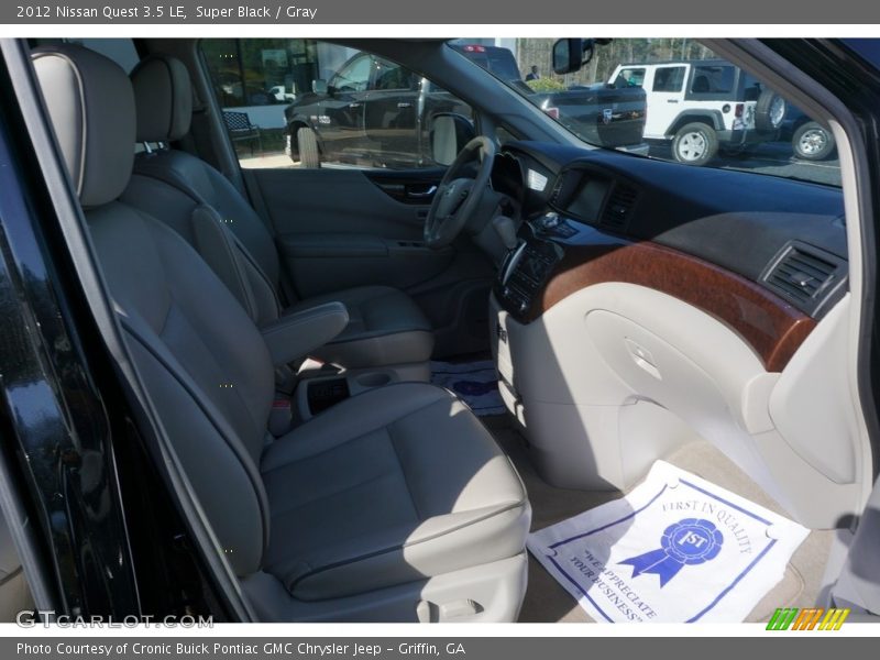 Super Black / Gray 2012 Nissan Quest 3.5 LE