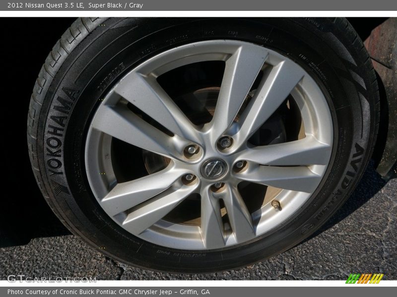 Super Black / Gray 2012 Nissan Quest 3.5 LE