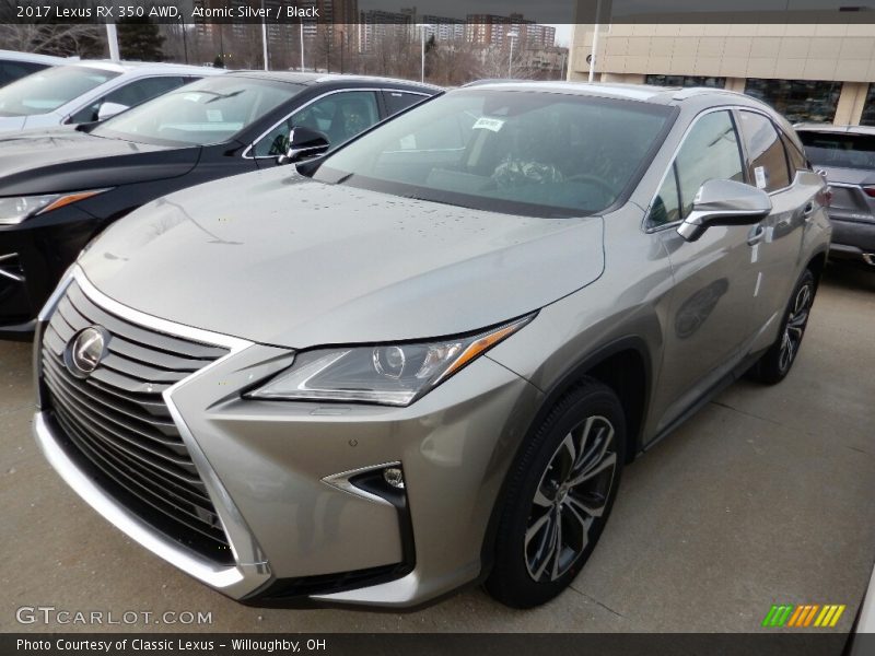 Atomic Silver / Black 2017 Lexus RX 350 AWD