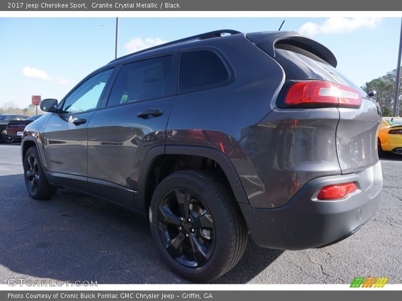 Granite Crystal Metallic / Black 2017 Jeep Cherokee Sport