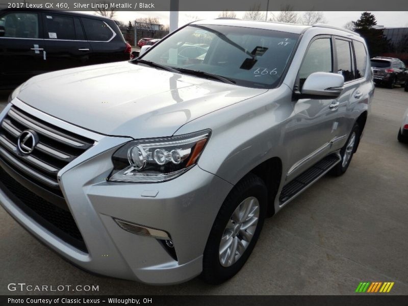 Silver Lining Metallic / Black 2017 Lexus GX 460