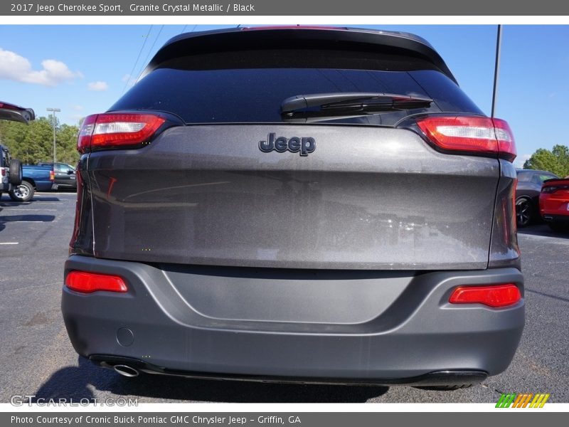 Granite Crystal Metallic / Black 2017 Jeep Cherokee Sport