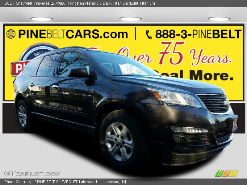 Tungsten Metallic / Dark Titanium/Light Titanium 2017 Chevrolet Traverse LS AWD