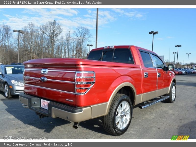 Red Candy Metallic / Pale Adobe 2012 Ford F150 Lariat SuperCrew