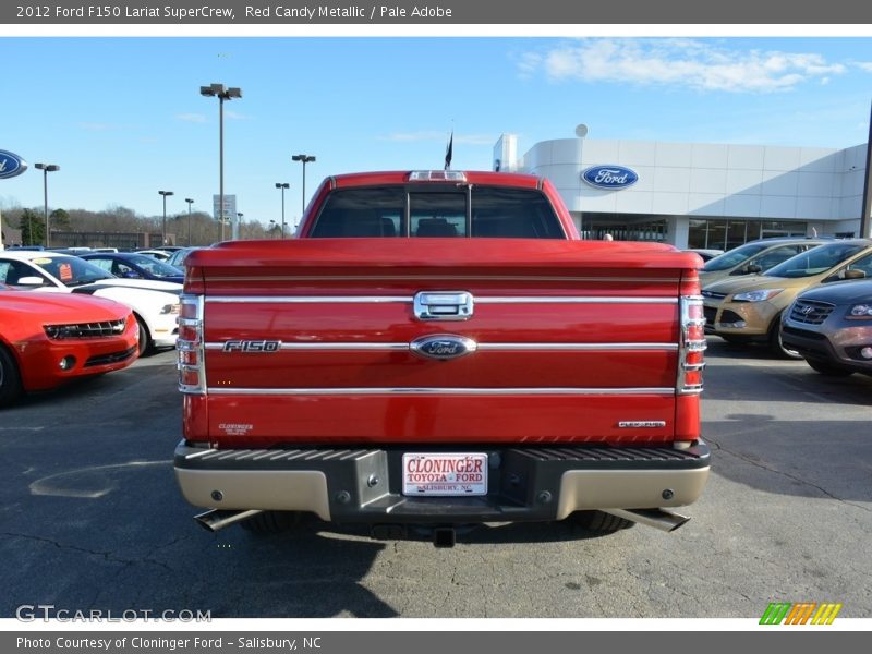 Red Candy Metallic / Pale Adobe 2012 Ford F150 Lariat SuperCrew