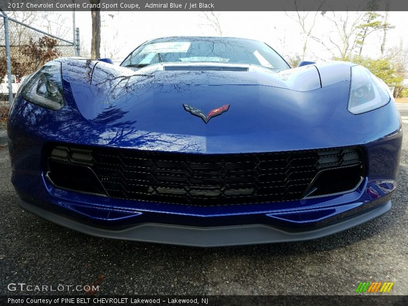 Admiral Blue / Jet Black 2017 Chevrolet Corvette Grand Sport Coupe