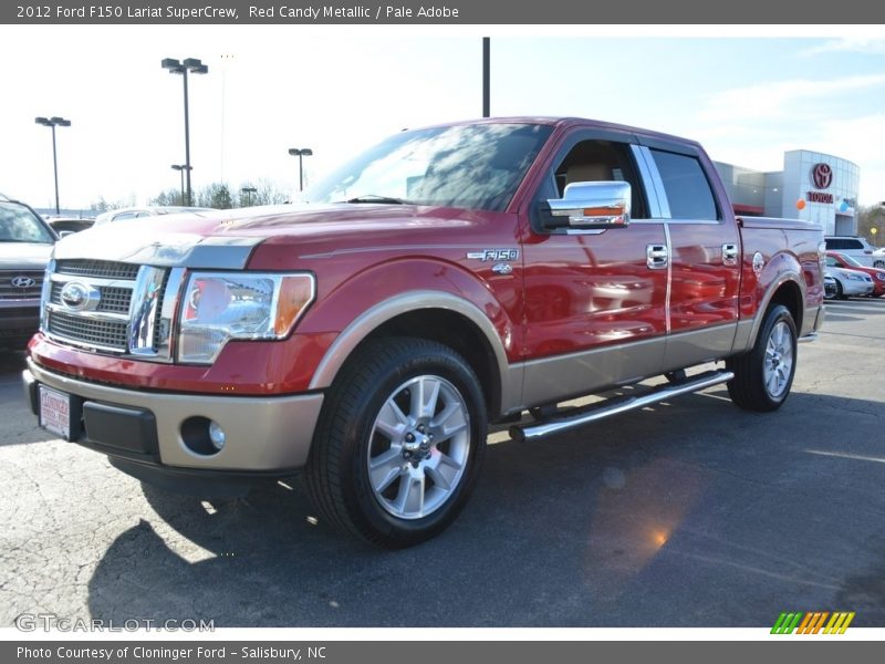 Red Candy Metallic / Pale Adobe 2012 Ford F150 Lariat SuperCrew