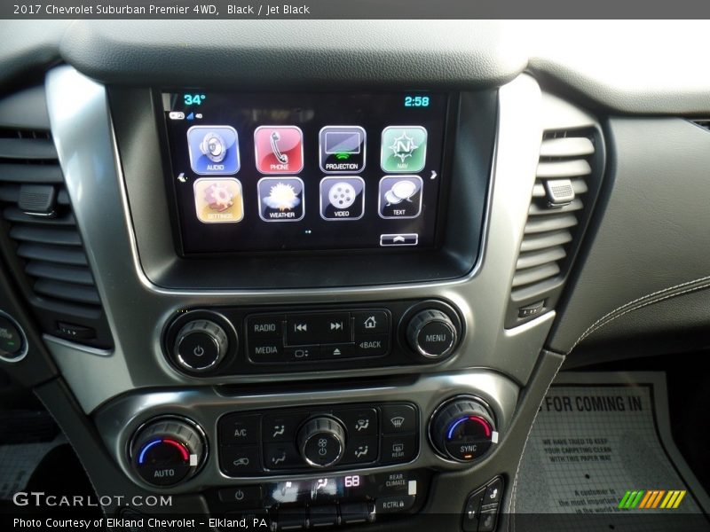 Black / Jet Black 2017 Chevrolet Suburban Premier 4WD