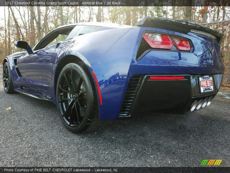 Admiral Blue / Jet Black 2017 Chevrolet Corvette Grand Sport Coupe