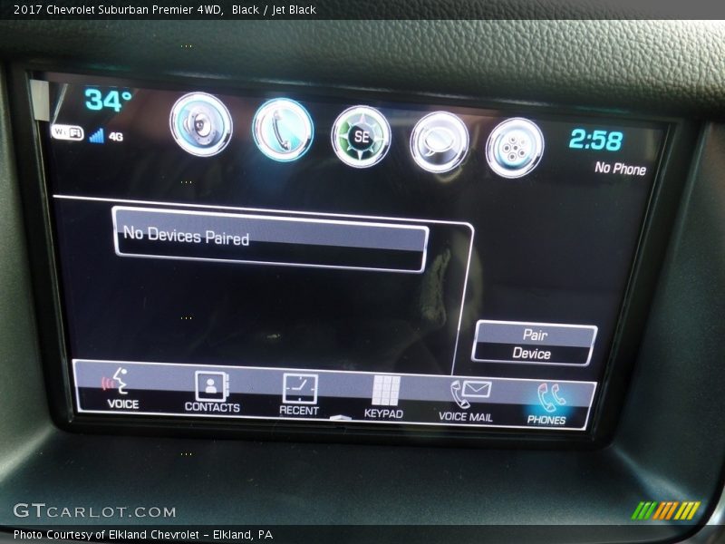 Black / Jet Black 2017 Chevrolet Suburban Premier 4WD