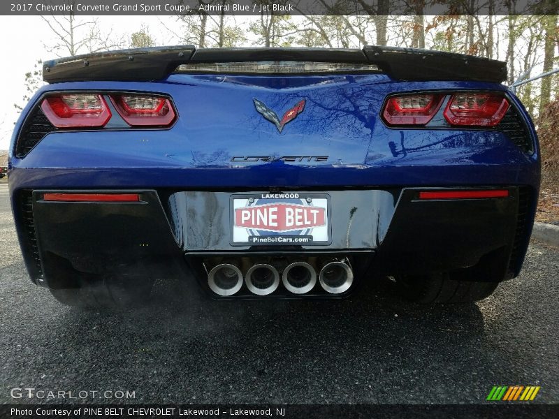 Admiral Blue / Jet Black 2017 Chevrolet Corvette Grand Sport Coupe