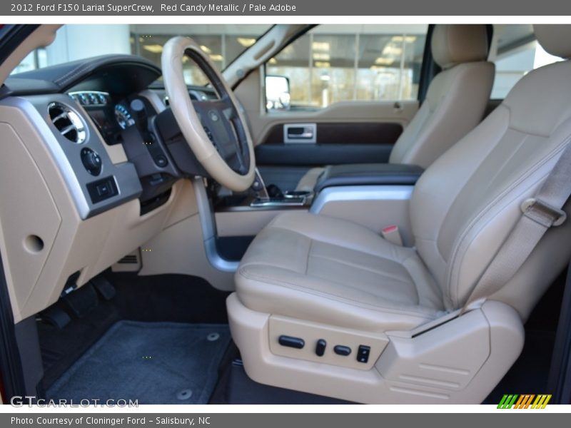 Red Candy Metallic / Pale Adobe 2012 Ford F150 Lariat SuperCrew