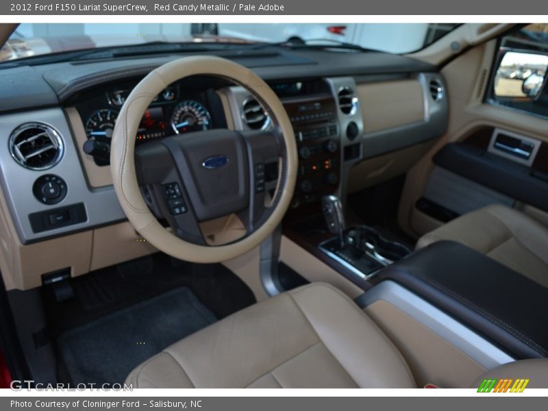 Red Candy Metallic / Pale Adobe 2012 Ford F150 Lariat SuperCrew