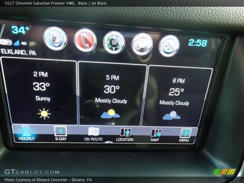 Black / Jet Black 2017 Chevrolet Suburban Premier 4WD