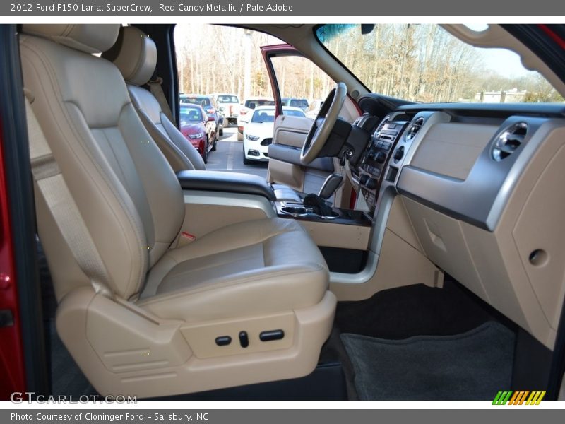Red Candy Metallic / Pale Adobe 2012 Ford F150 Lariat SuperCrew