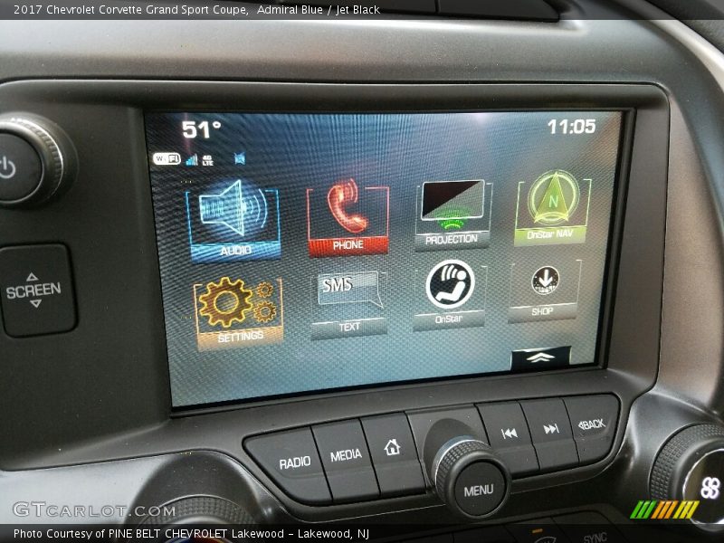Admiral Blue / Jet Black 2017 Chevrolet Corvette Grand Sport Coupe