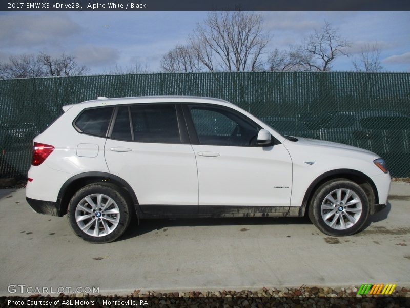Alpine White / Black 2017 BMW X3 xDrive28i