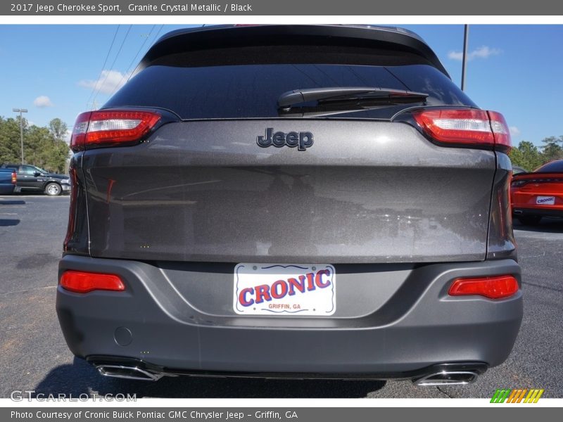 Granite Crystal Metallic / Black 2017 Jeep Cherokee Sport