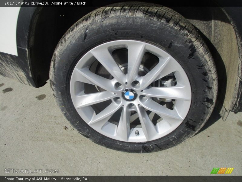 Alpine White / Black 2017 BMW X3 xDrive28i