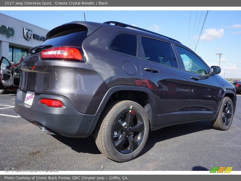 Granite Crystal Metallic / Black 2017 Jeep Cherokee Sport