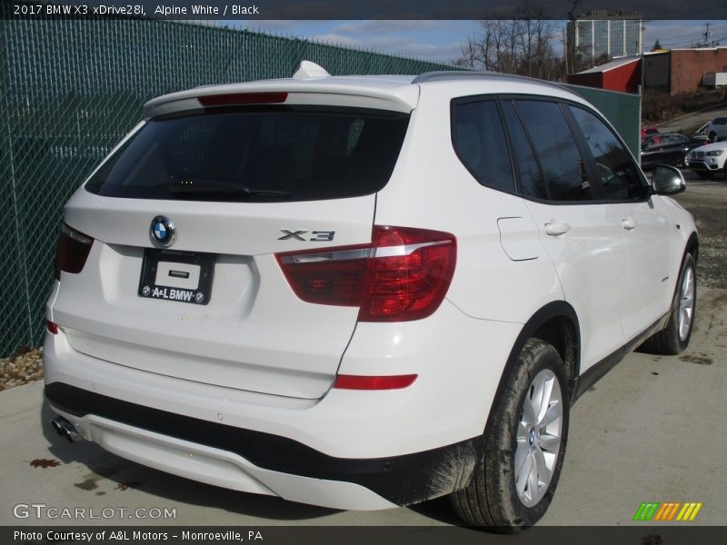 Alpine White / Black 2017 BMW X3 xDrive28i