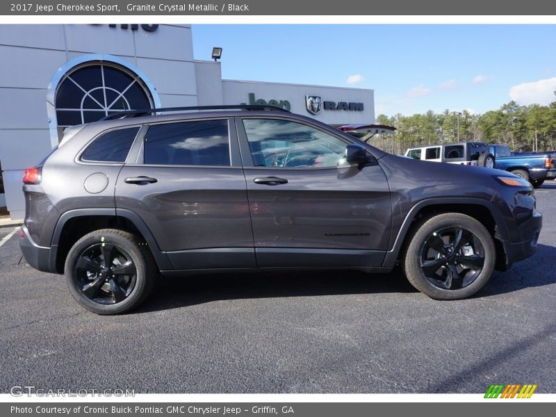 Granite Crystal Metallic / Black 2017 Jeep Cherokee Sport