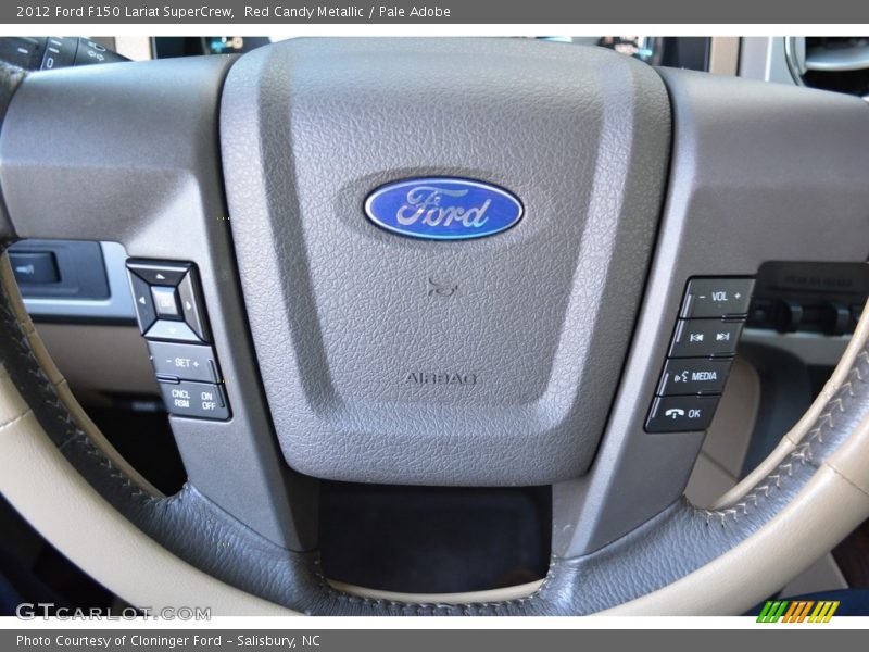 Red Candy Metallic / Pale Adobe 2012 Ford F150 Lariat SuperCrew