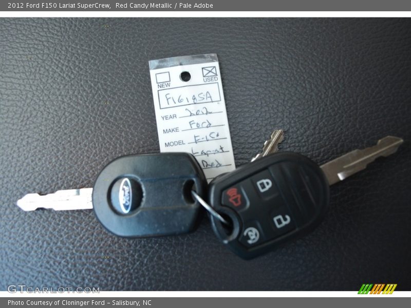 Red Candy Metallic / Pale Adobe 2012 Ford F150 Lariat SuperCrew