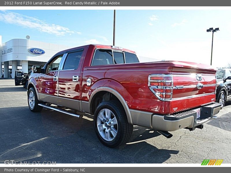 Red Candy Metallic / Pale Adobe 2012 Ford F150 Lariat SuperCrew