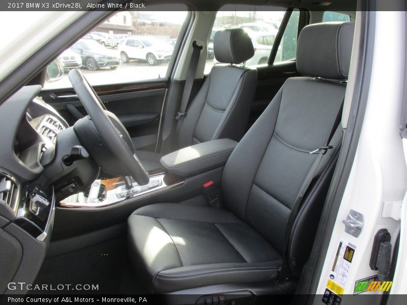 Alpine White / Black 2017 BMW X3 xDrive28i