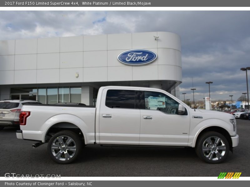 White Platinum / Limited Black/Mojave 2017 Ford F150 Limited SuperCrew 4x4