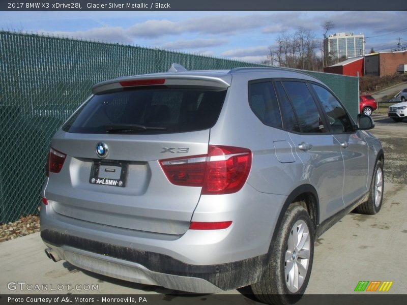 Glacier Silver Metallic / Black 2017 BMW X3 xDrive28i